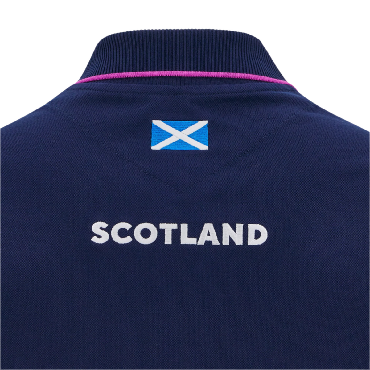 Scotland 25/26 Player Travel Cotton Polo by Macron