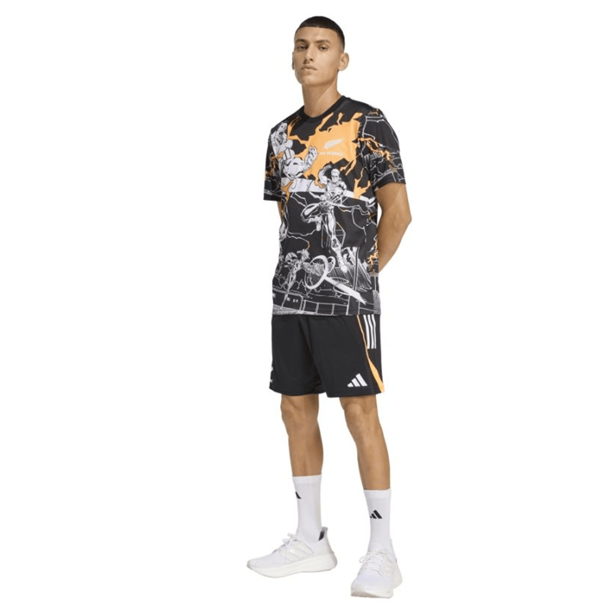 All Blacks 26/27 Marvel Performance Gym Shorts by adidas