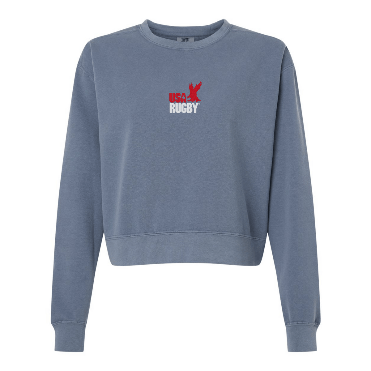 Women's USA Rugby Throwback Mid-Length Crewneck Sweatshirt