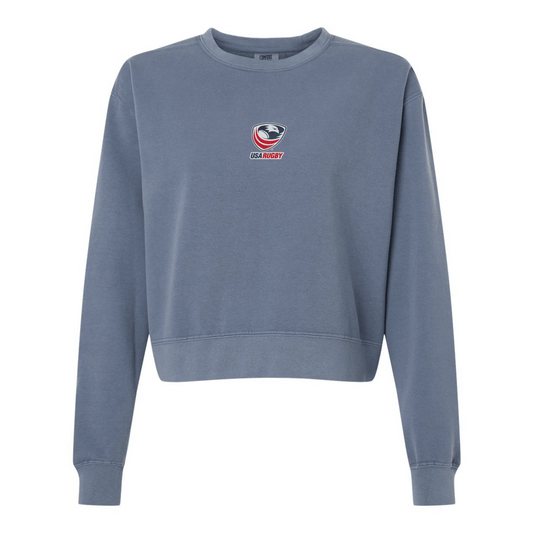 Women's USA Rugby Mid-Length Crewneck Sweatshirt