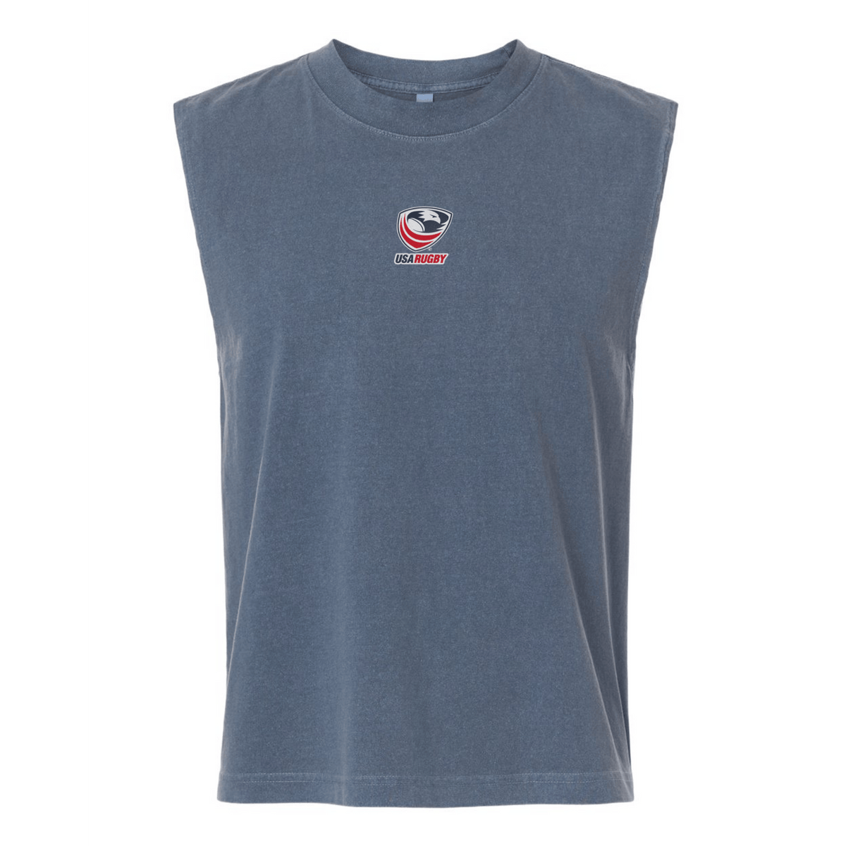 USA Rugby Unisex Heavyweight Cotton Mid-Length Muscle Tee