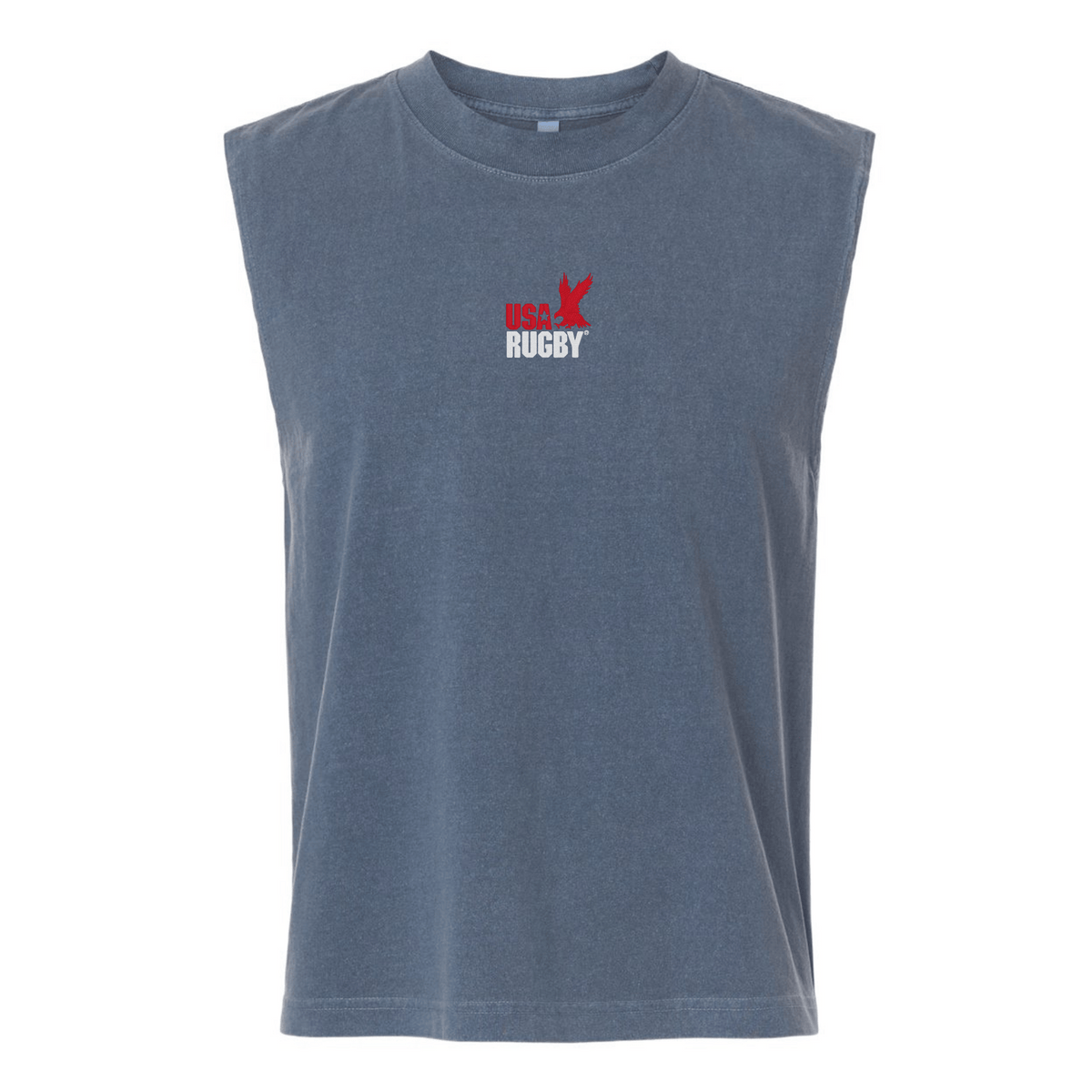 USA Rugby Throwback Unisex Heavyweight Cotton Mid-Length Muscle Tee