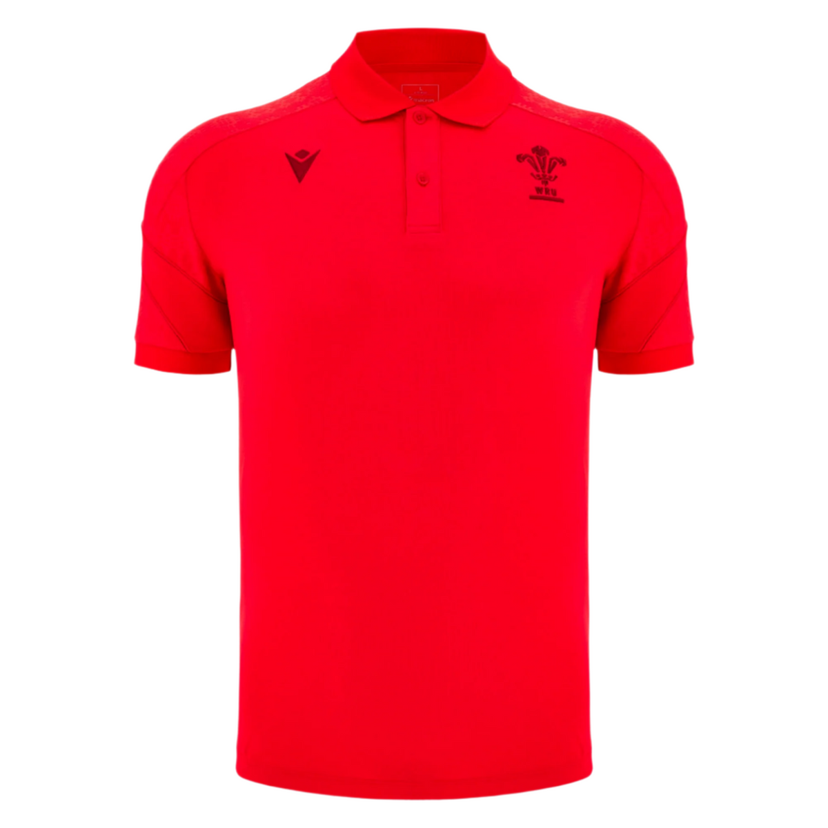 Wales 25/26 Player Travel Poly Polo by Macron