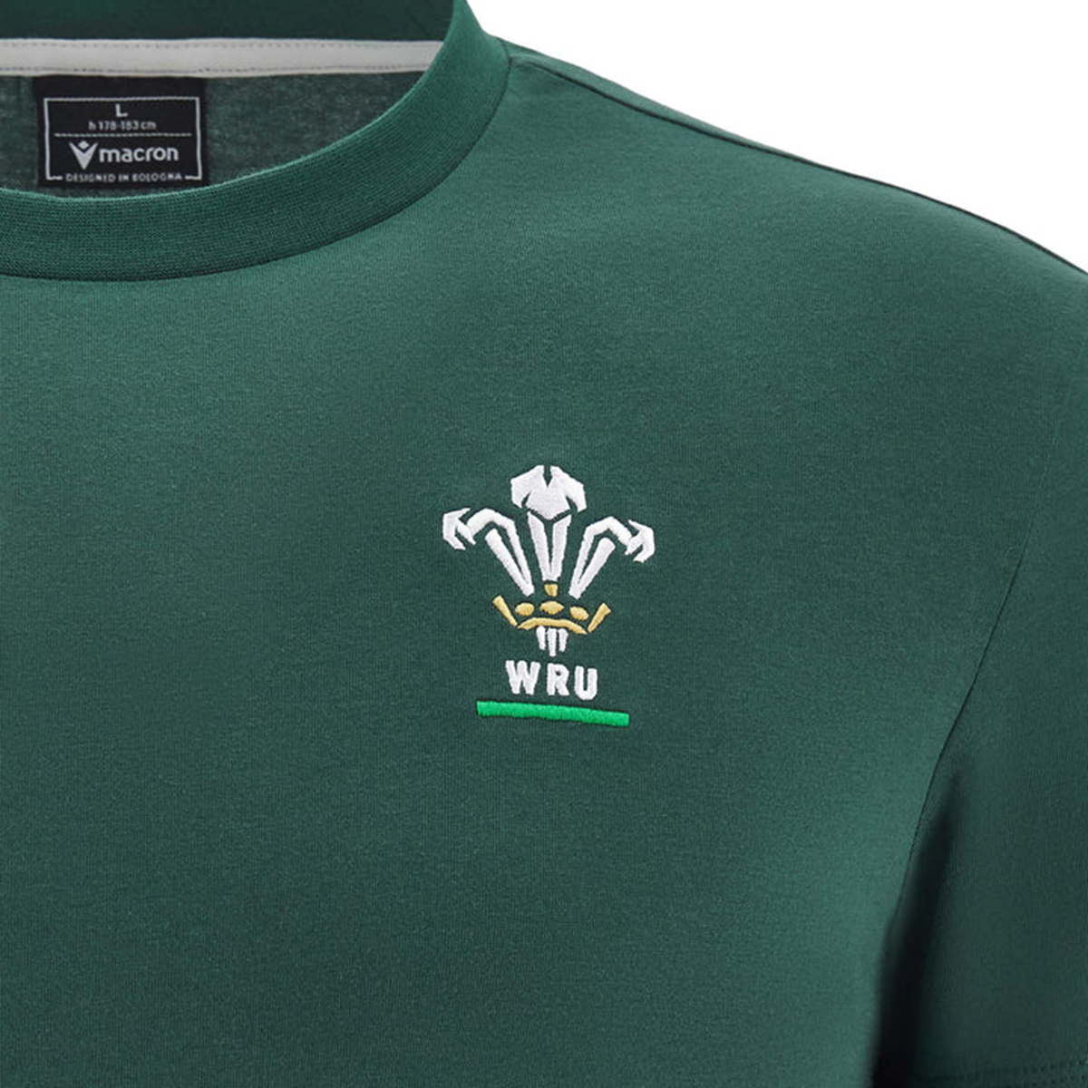 Wales 25/26 Country Outline Cotton Fan T-Shirt by Macron