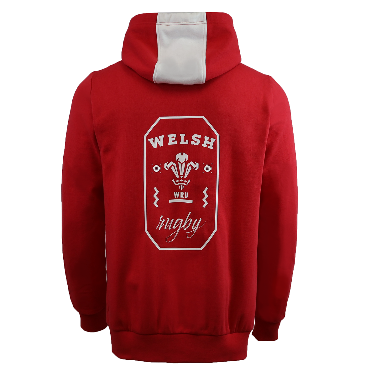 Wales 25/26 Welsh Rugby Cotton Fan Hoodie by Macron
