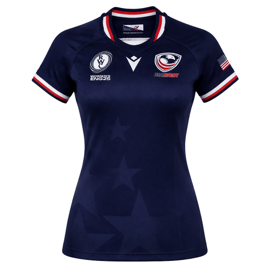 Women's USA Rugby WRWC 25 Home Bodyfit Shirt by Macron