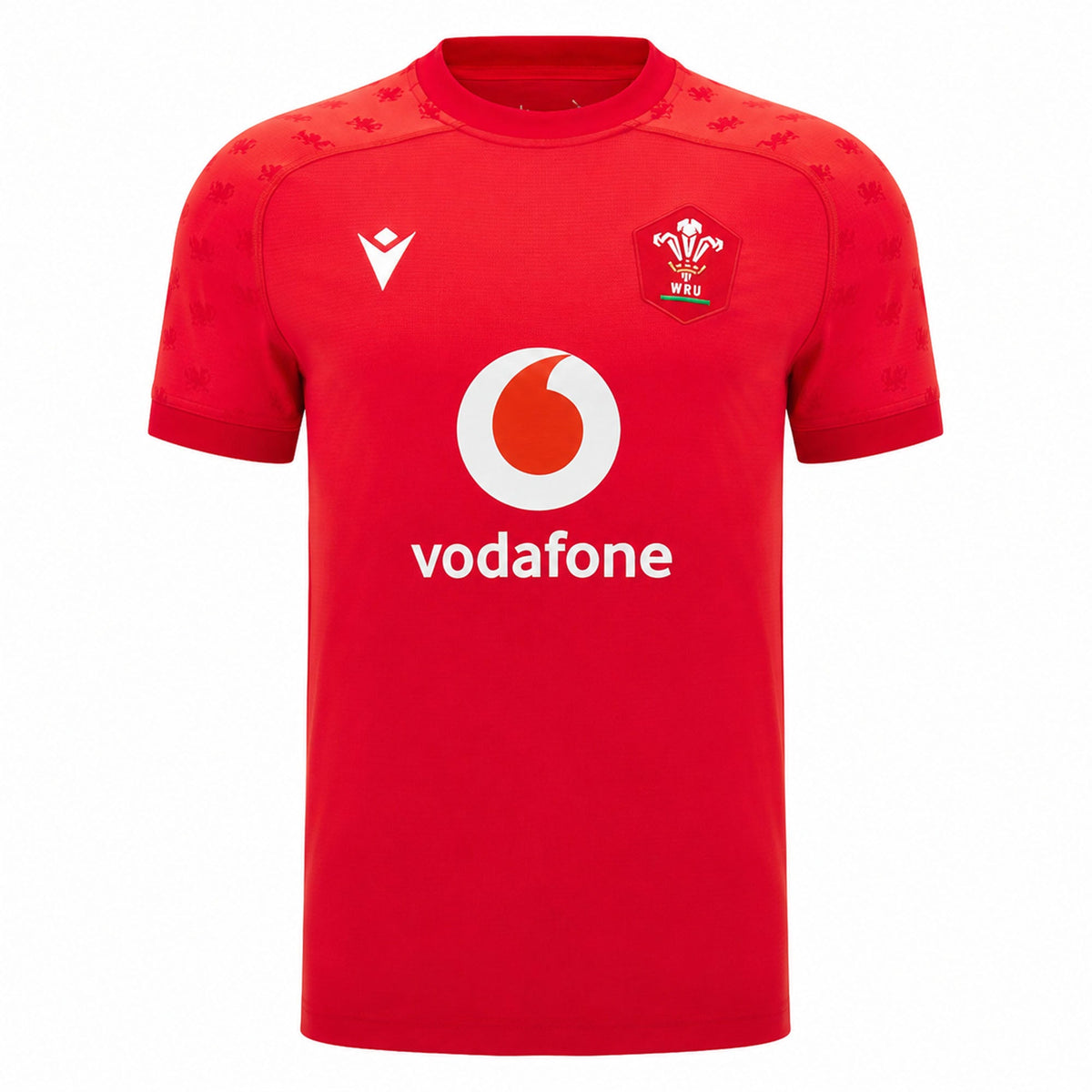 Wales WRU 26/27 Authentic Matchday Home Jersey by Macron