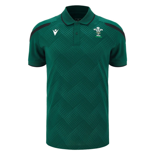 Wales WRU 26/27 Travel Poly Polo by Macron