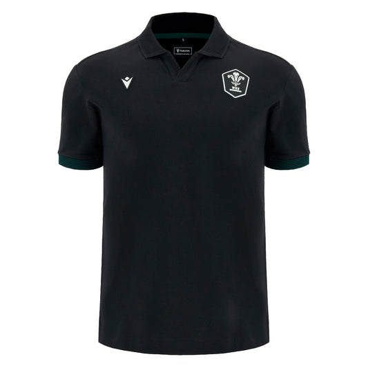 Wales WRU 26/27 Travel Cotton Polo by Macron