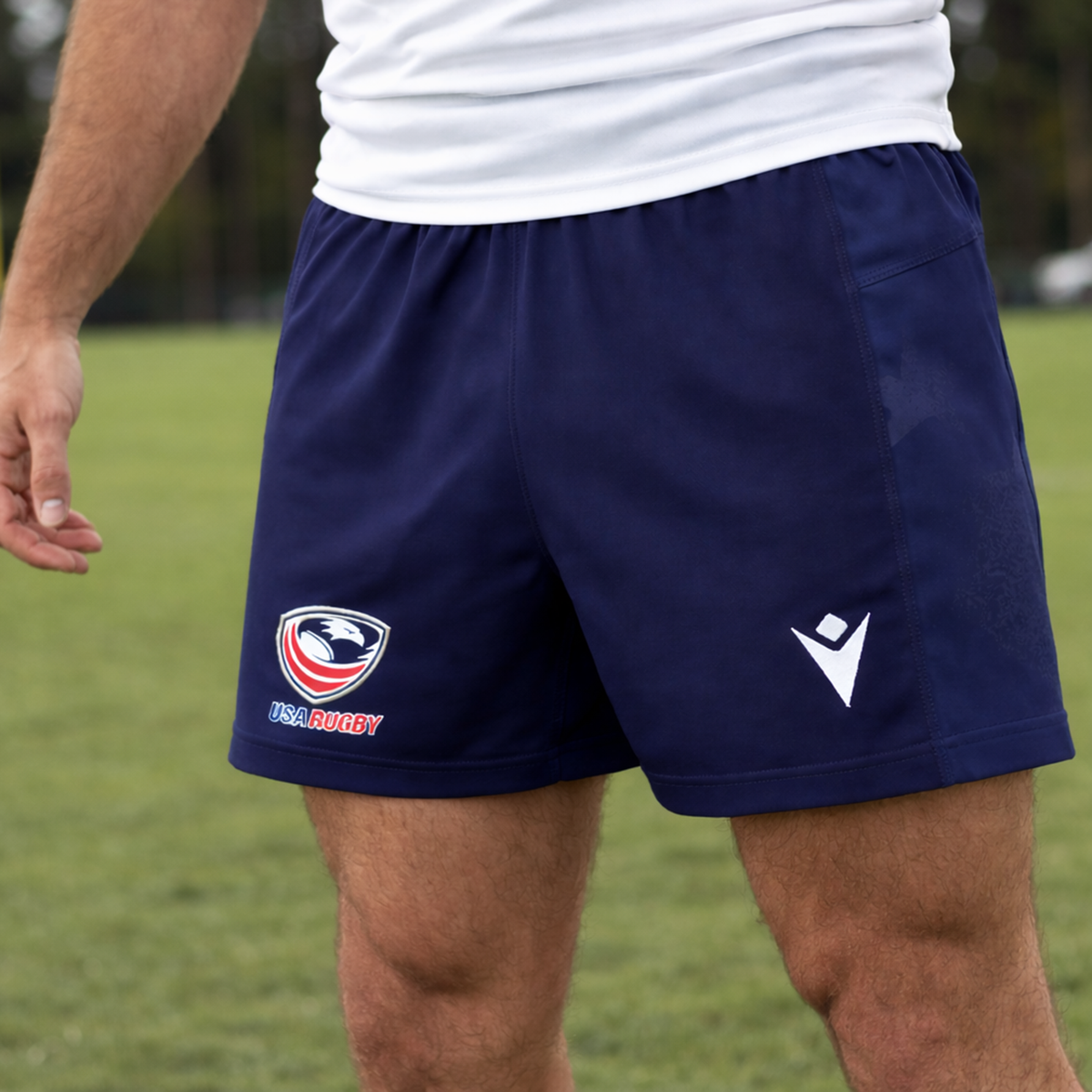 USA Rubgy 25/26 Matchday Home Shorts by Macron
