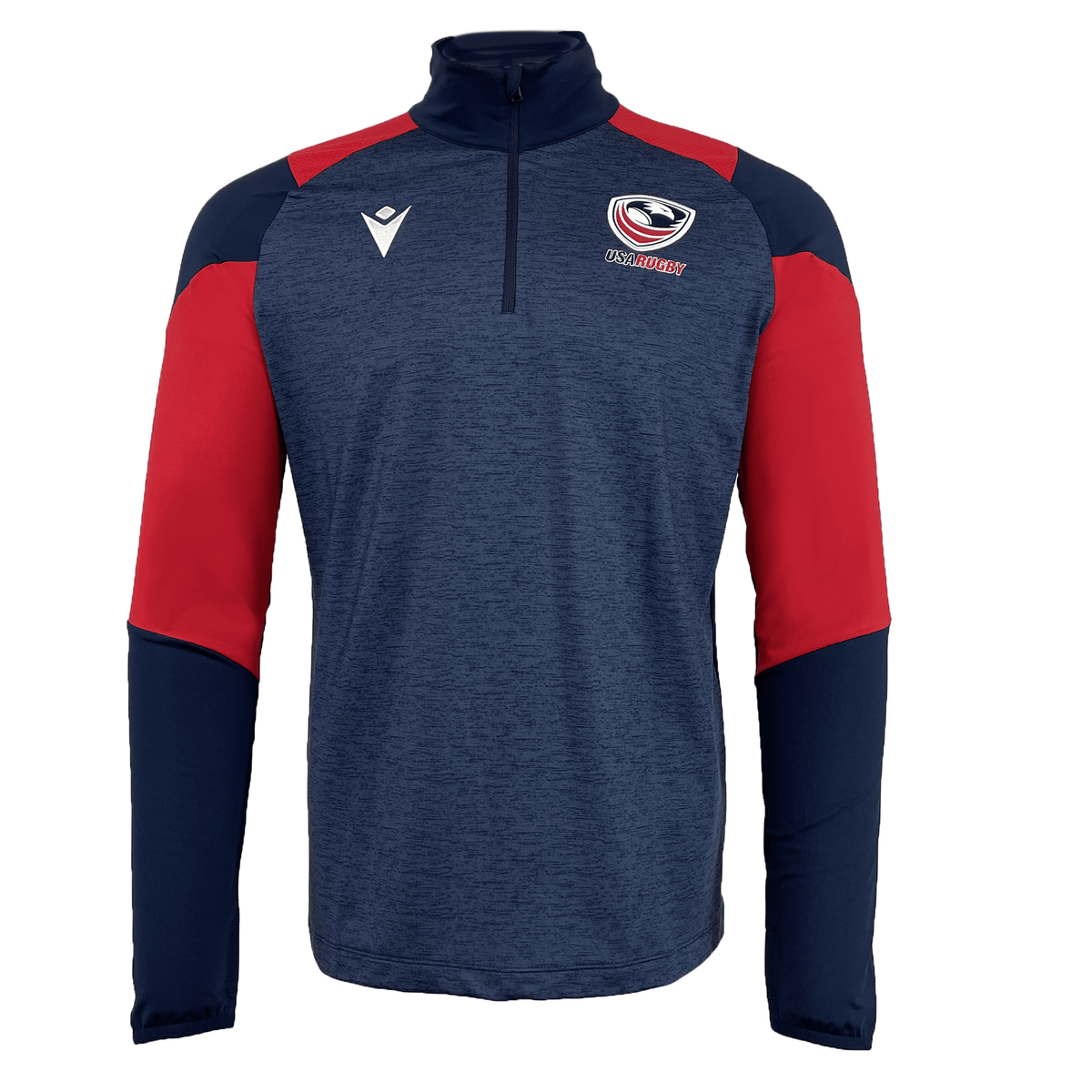 USA Rugby 25 Player 1/4 Zip Training Top by Macron