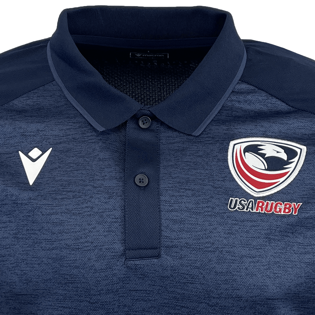 USA Rugby 25 Travel Poly Polo by Macron