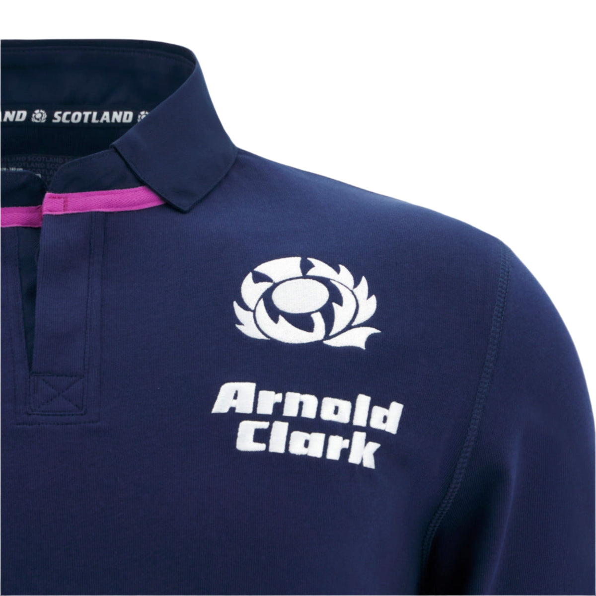 Scotland SRU 25/26 Replica Home Long Sleeve Cotton Jersey by Macron