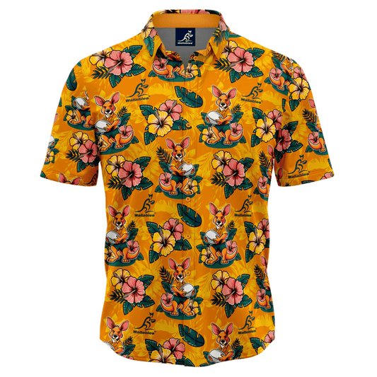 Wallabies "Skipper" Hawaiian Shirt by Ashtabula