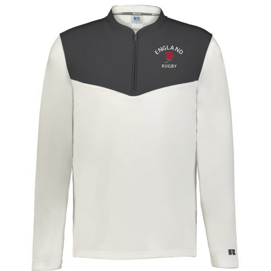 Nations of Rugby England Sideline Grid 1/4 Zip Pullover