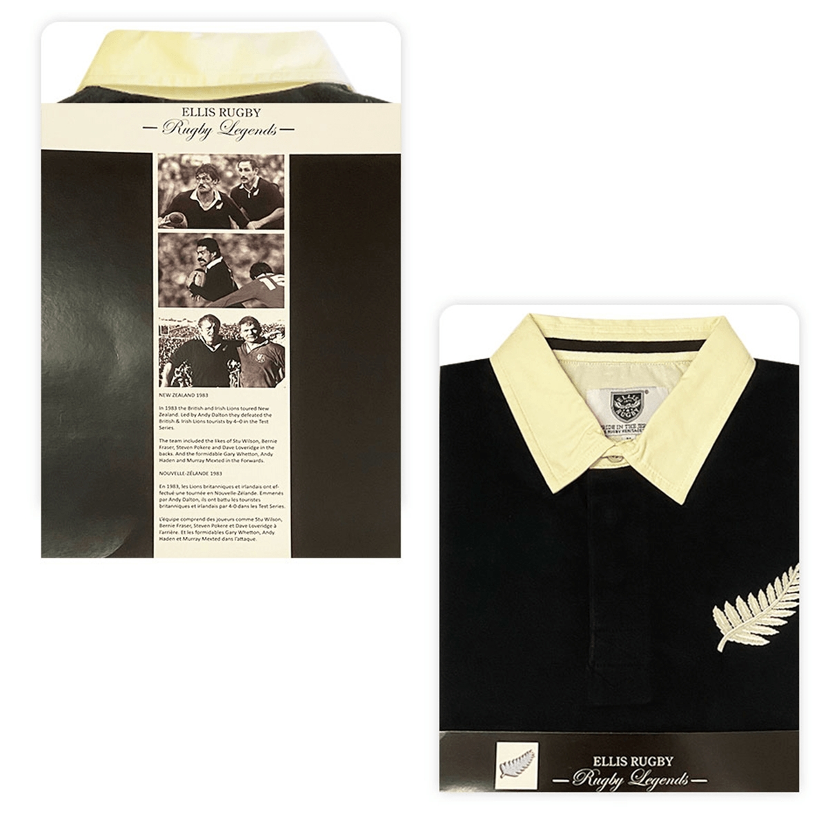 Ellis Rugby All Blacks 1983 Classic Rugby Shirt