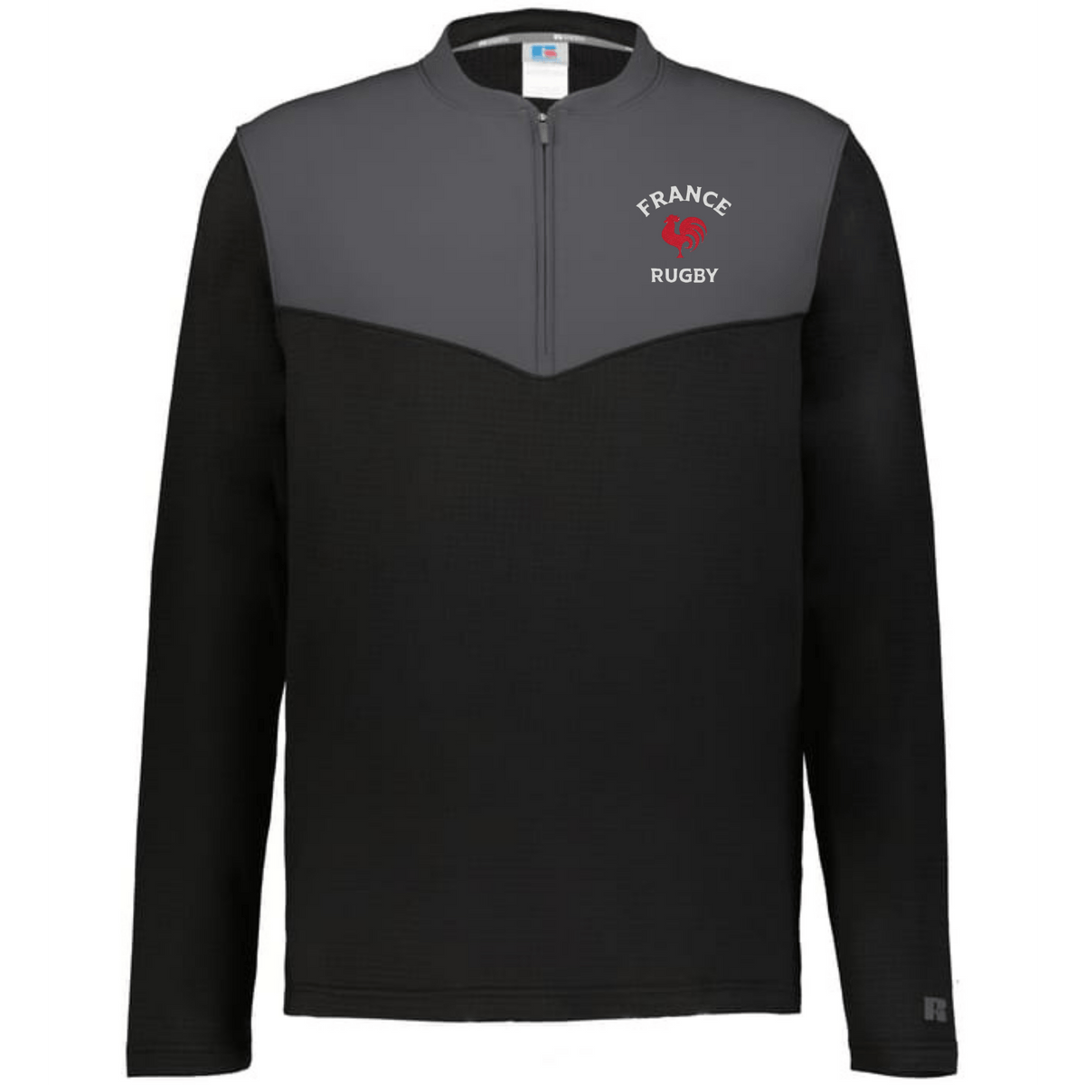Nations of Rugby France Sideline Grid 1/4 Zip Pullover