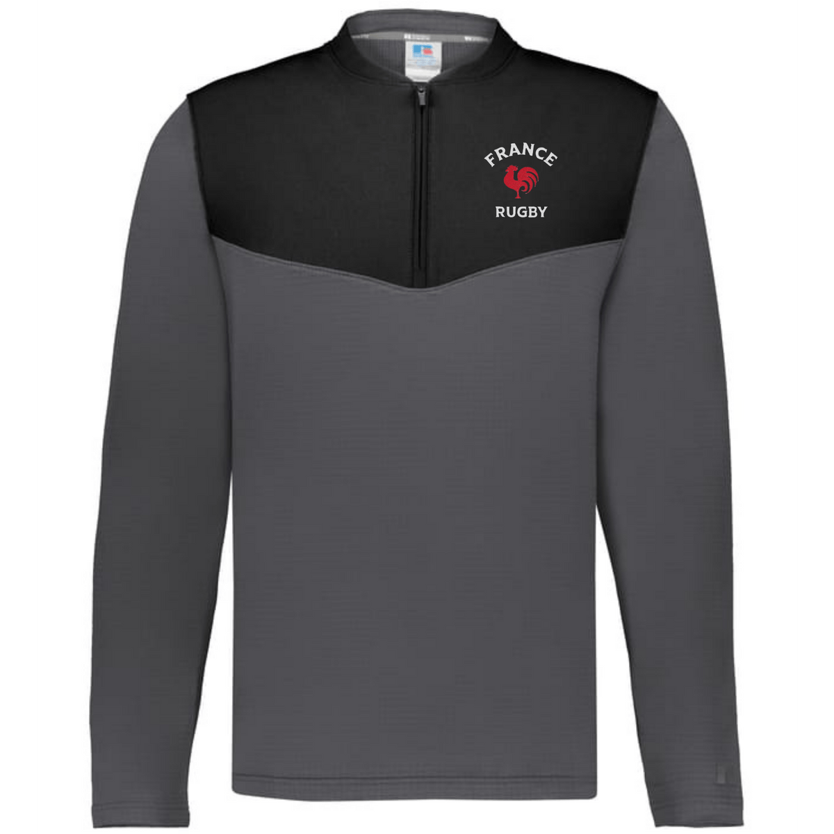 Nations of Rugby France Sideline Grid 1/4 Zip Pullover