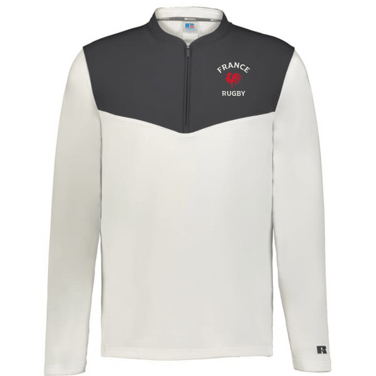 Nations of Rugby France Sideline Grid 1/4 Zip Pullover