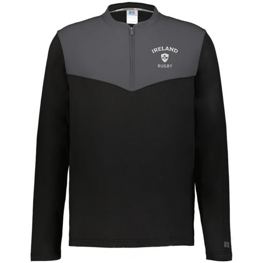 Nations of Rugby Ireland Sideline Grid 1/4 Zip Pullover