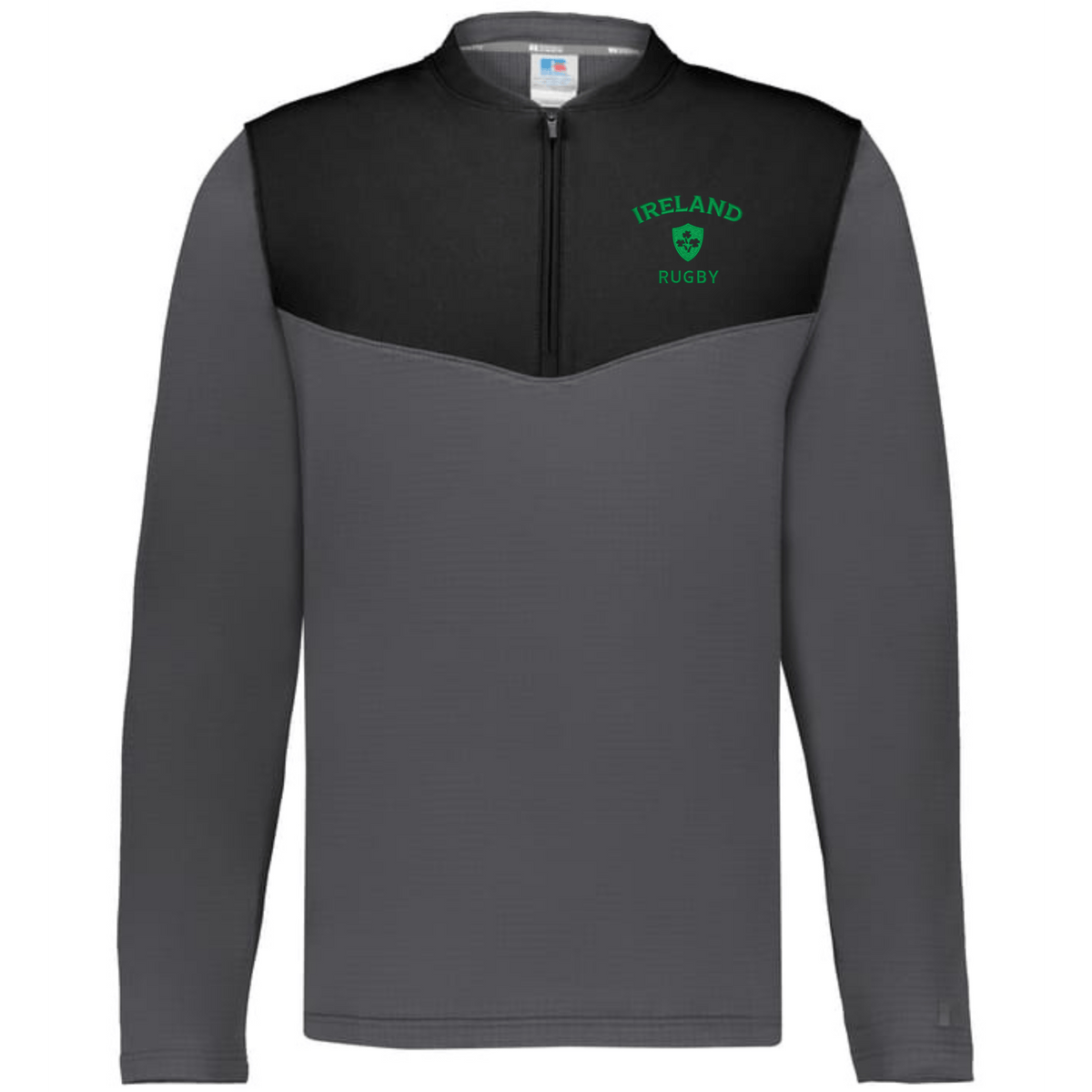 Nations of Rugby Ireland Sideline Grid 1/4 Zip Pullover