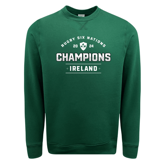 Ireland 6 Nations 2024 Champions Fleece Crewneck Sweatshirt