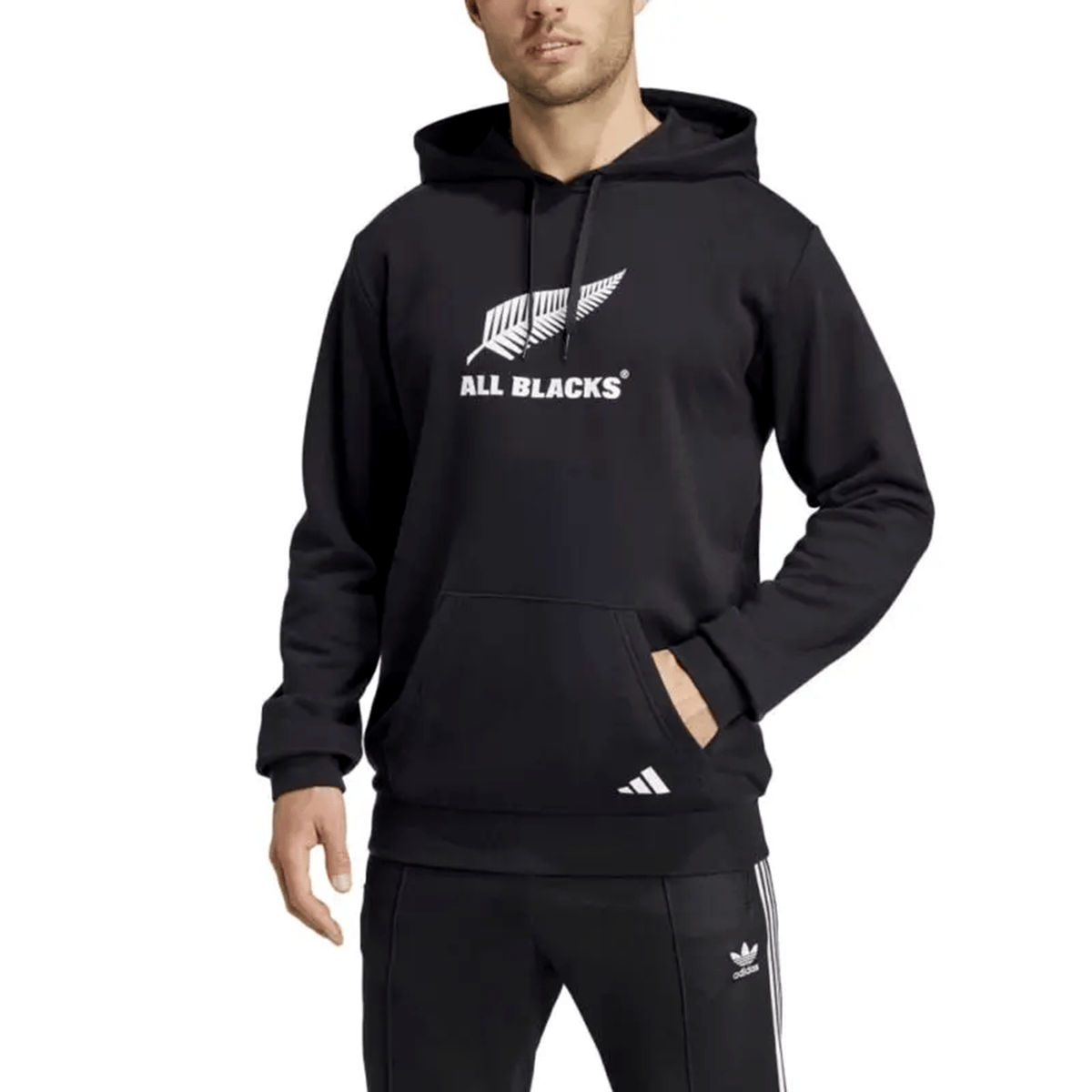 All Blacks Logo Hoodie by adidas