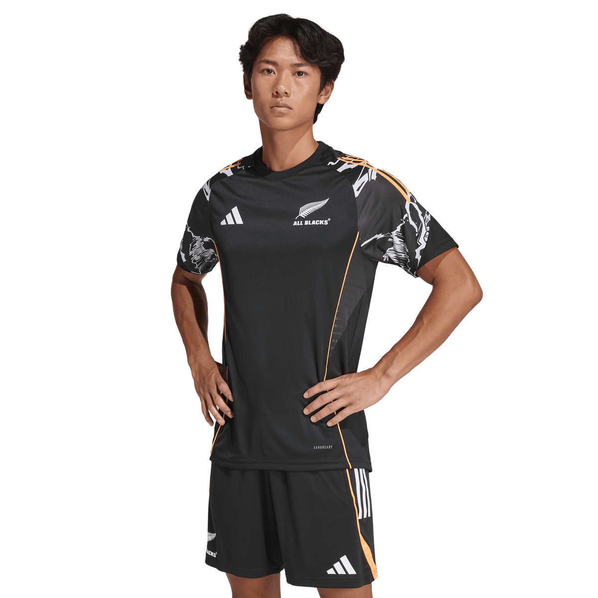 All Blacks 26/27 Marvel Performance Training Tee by adidas
