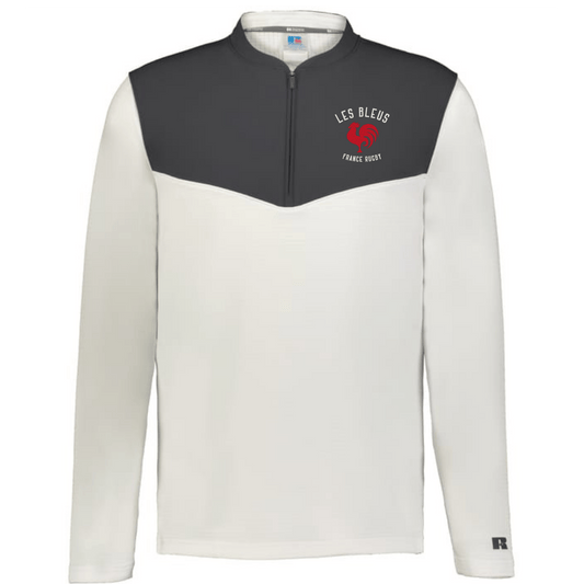 Nations of Rugby Les Bleus Sideline Grid 1/4 Zip Pullover