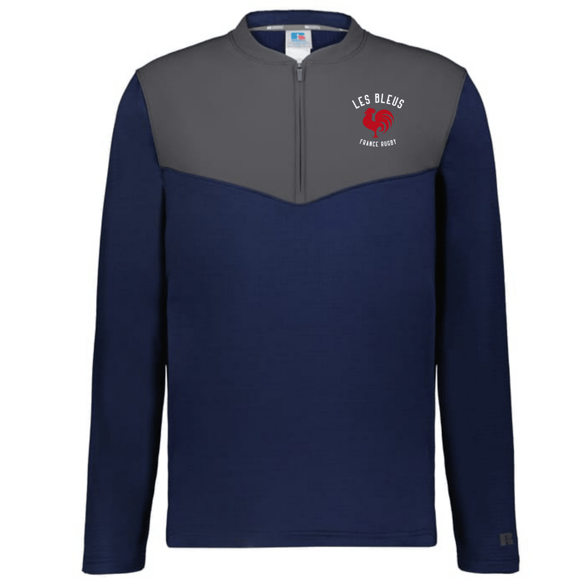 Nations of Rugby Les Bleus Sideline Grid 1/4 Zip Pullover