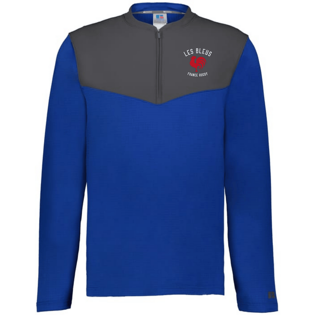 Nations of Rugby Les Bleus Sideline Grid 1/4 Zip Pullover