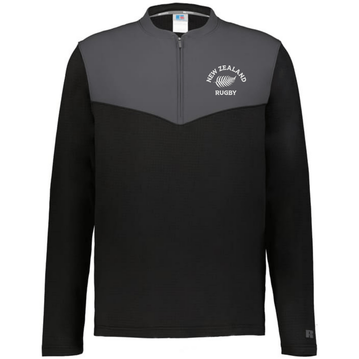 Nations of Rugby New Zealand Sideline Grid 1/4 Zip Pullover