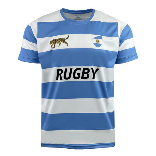 Nations of Rugby Argentina Rugby Hooped Supporters Jersey