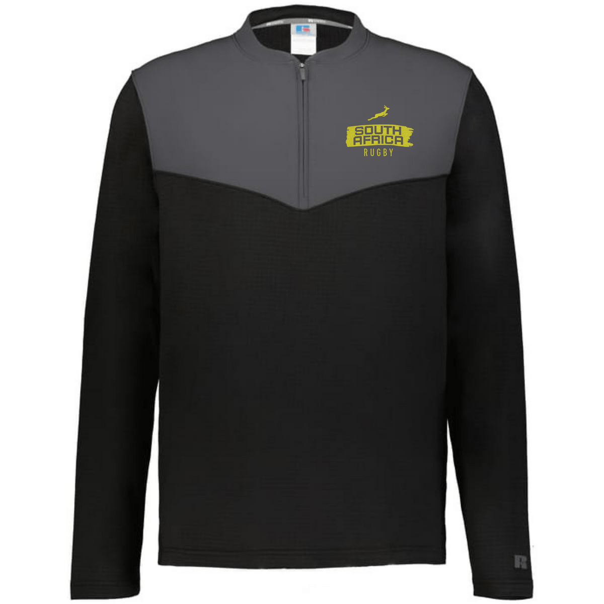 Nations of Rugby South Africa Swoosh Sideline Grid 1/4 Zip Pullover