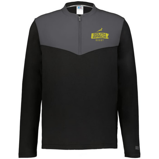 Nations of Rugby South Africa Swoosh Sideline Grid 1/4 Zip Pullover