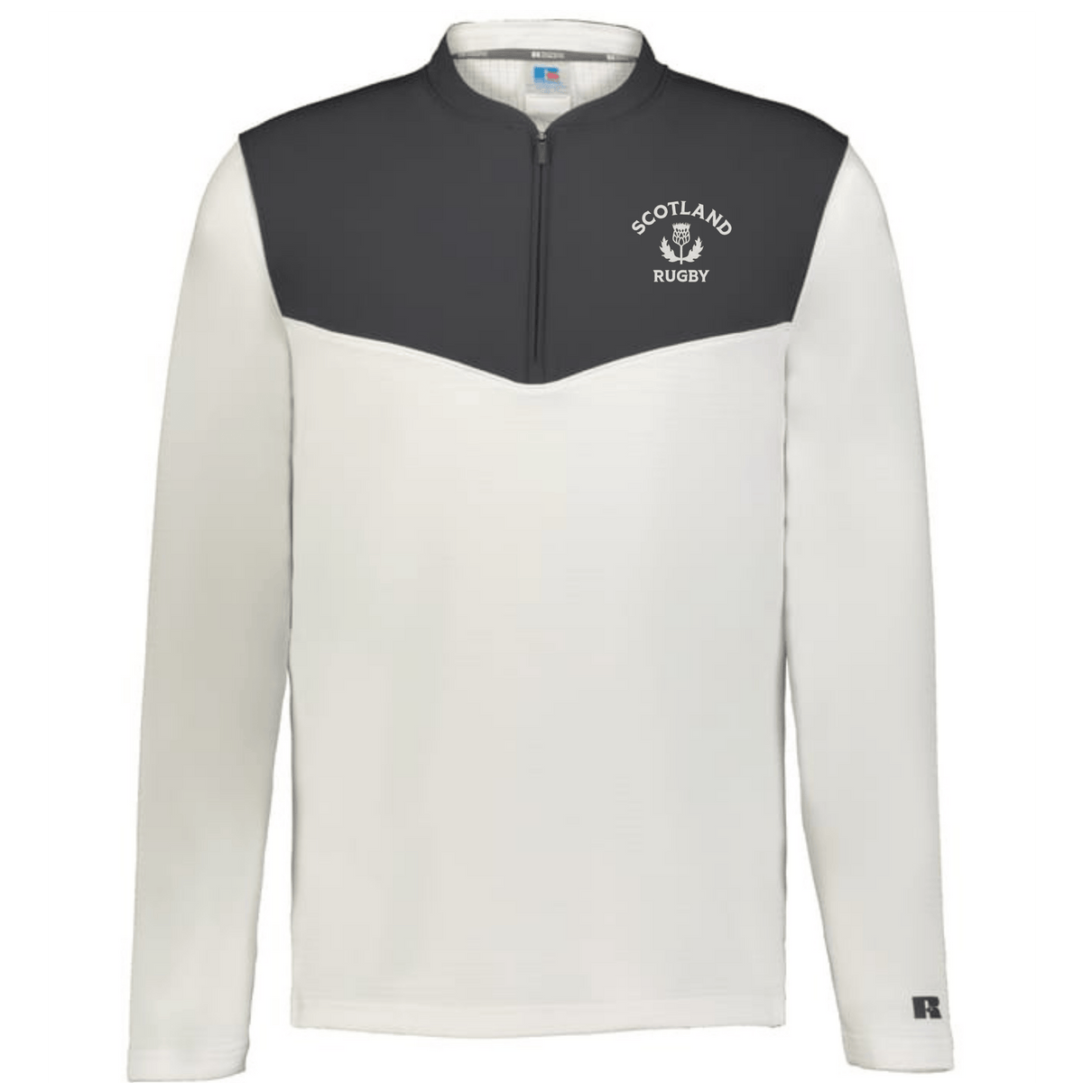 Nations of Rugby Scotland Sideline Grid 1/4 Zip Pullover