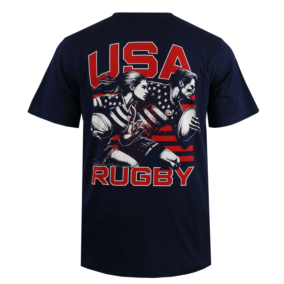USA Rugby Relaxed Player Poster T-shirt