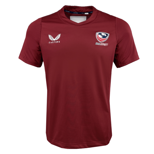 Women's USA Rugby 24/25 Pro Training Jersey by Castore - Red