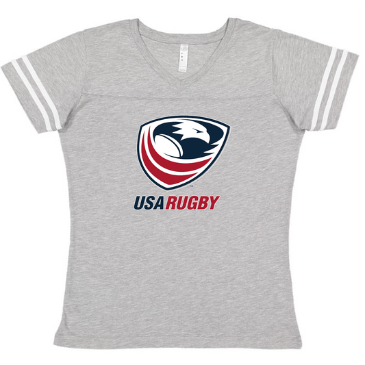 Women's USA Rugby Vintage V-Neck Tee