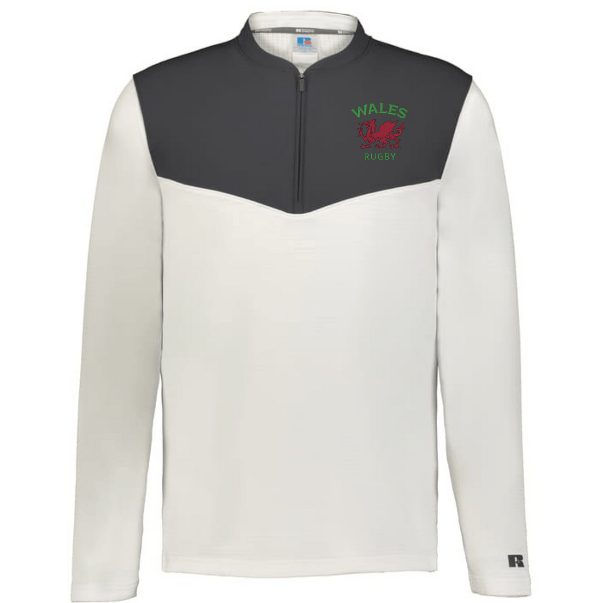 Nations of Rugby Wales Sideline Grid 1/4 Zip Pullover