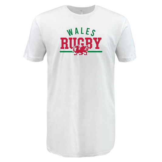 Nations of Rugby Wales Wordmark Supersoft Tee