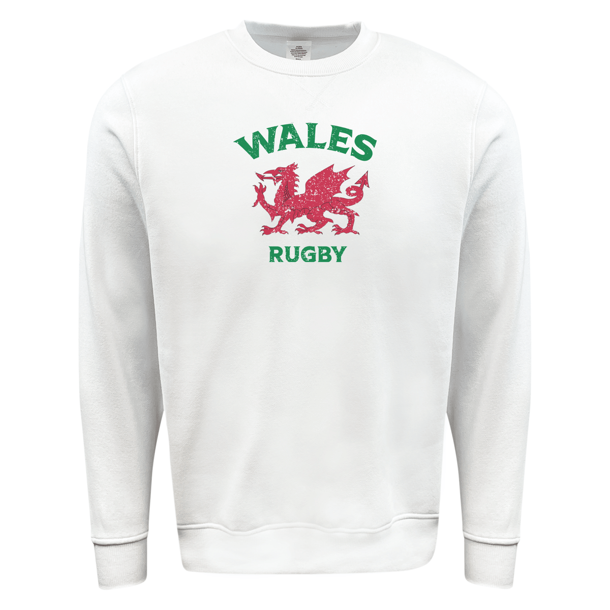 Nations of Rugby Wales Rugby Fleece Crewneck Sweatshirt