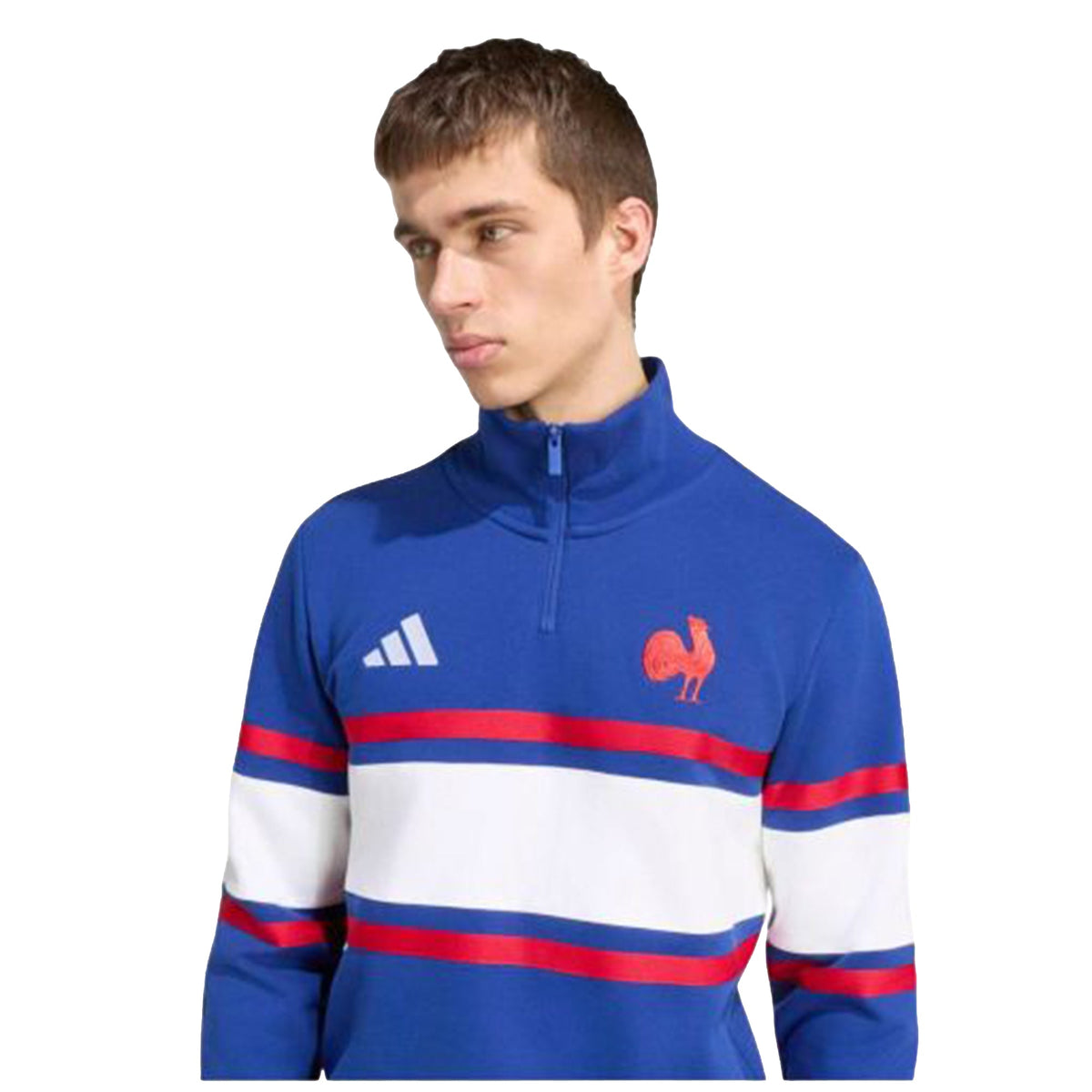 France FFR 26/27 Travel 1/4 Zip Sweatshirt by adidas